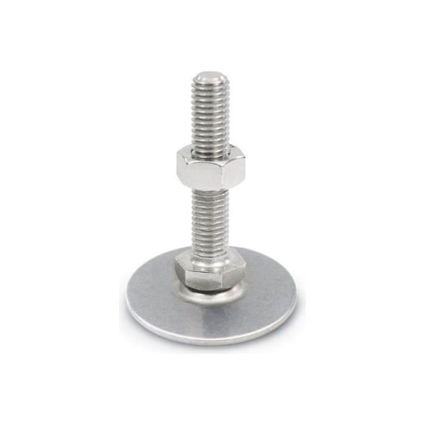 Leveling Foot - Threaded - 4500 Lbs. Capacity - 3.15" Base Dia. - J.W. Winco 41-80-1/2X13-75-D0-S